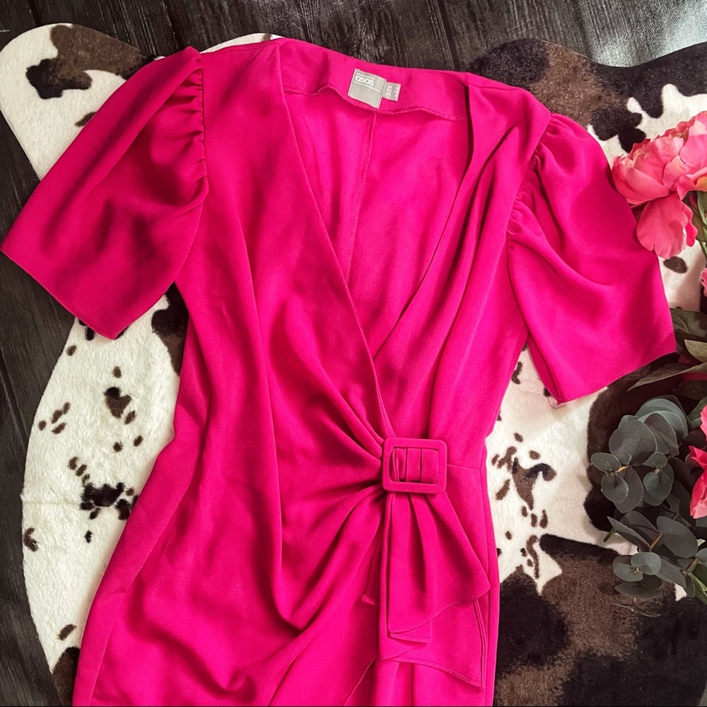 ASOS Hot Pink Casual Dress Size 2